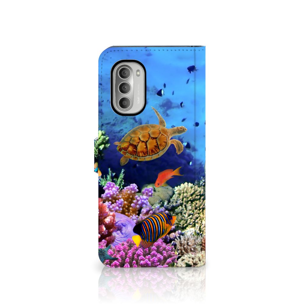 Motorola Moto G51 5G Telefoonhoesje met Pasjes Vissen