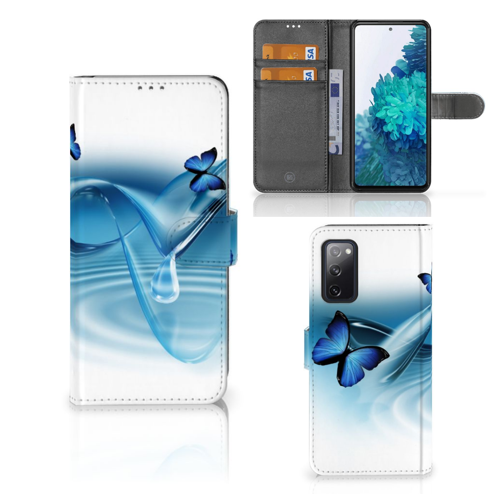 Samsung Galaxy S20 FE Telefoonhoesje met Pasjes Vlinders