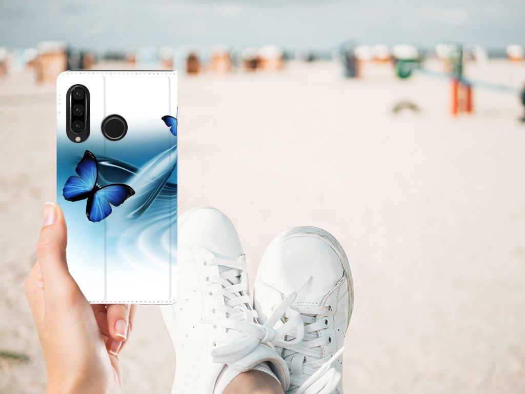 Huawei P30 Lite New Edition Hoesje maken Vlinders
