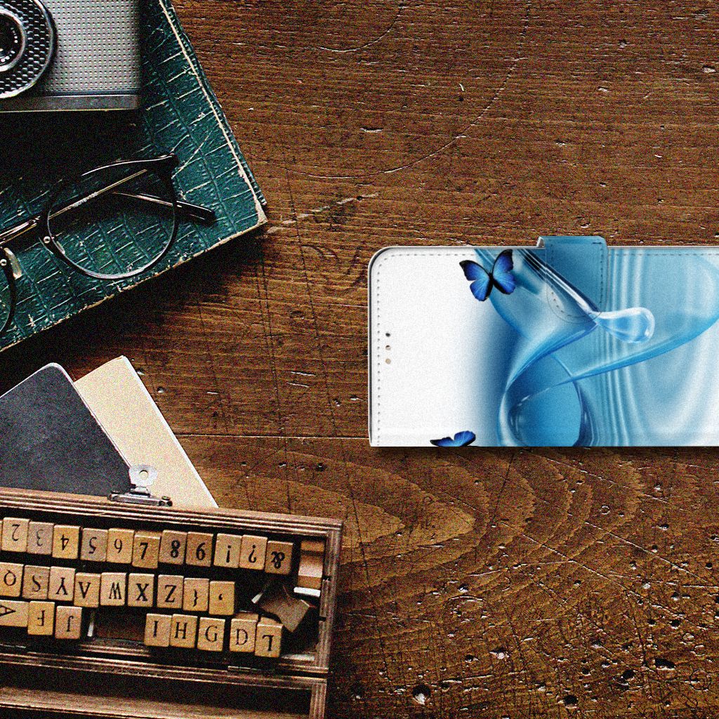 Samsung Galaxy A42 5G Telefoonhoesje met Pasjes Vlinders