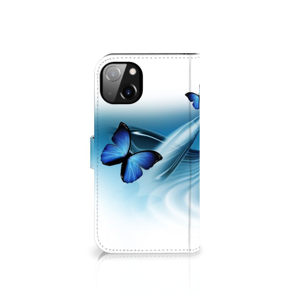 iPhone 14 Plus Telefoonhoesje met Pasjes Vlinders