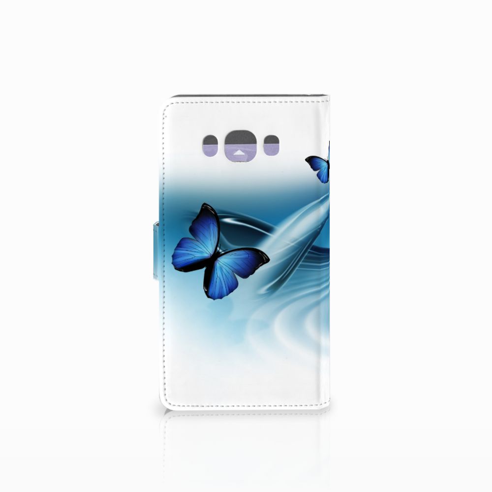 Samsung Galaxy J7 2016 Telefoonhoesje met Pasjes Vlinders
