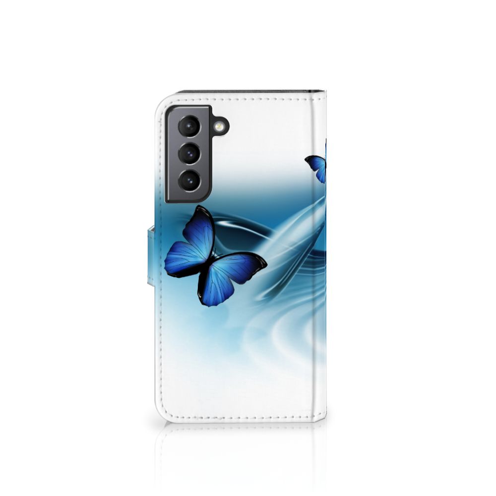 Samsung Galaxy S21 FE Telefoonhoesje met Pasjes Vlinders
