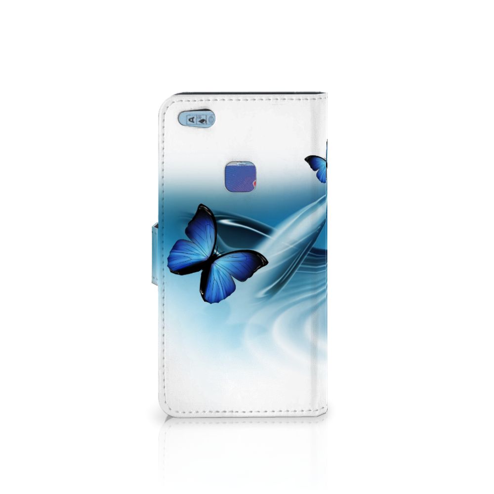 Huawei P10 Lite Telefoonhoesje met Pasjes Vlinders