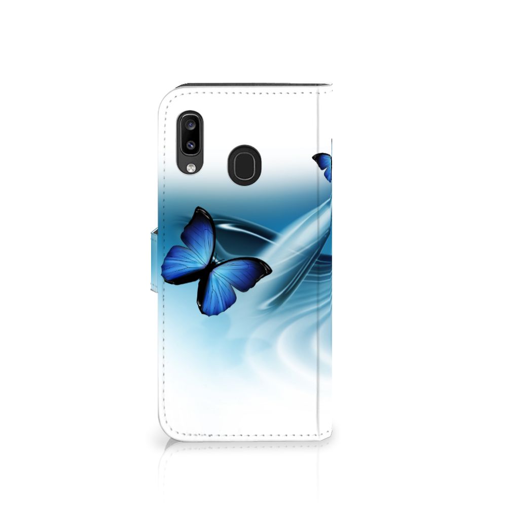 Samsung Galaxy A30 Telefoonhoesje met Pasjes Vlinders