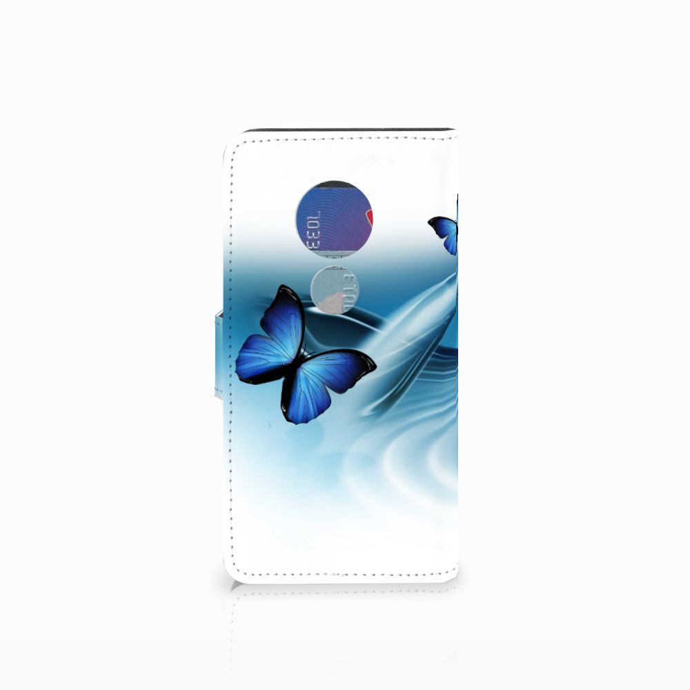 Motorola Moto G7 Play Telefoonhoesje met Pasjes Vlinders