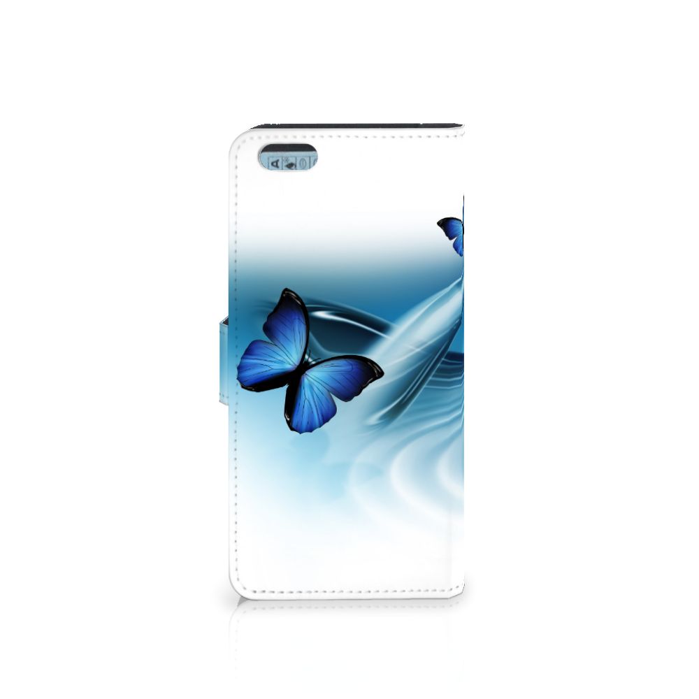 Apple iPhone 6 Plus | 6s Plus Telefoonhoesje met Pasjes Vlinders