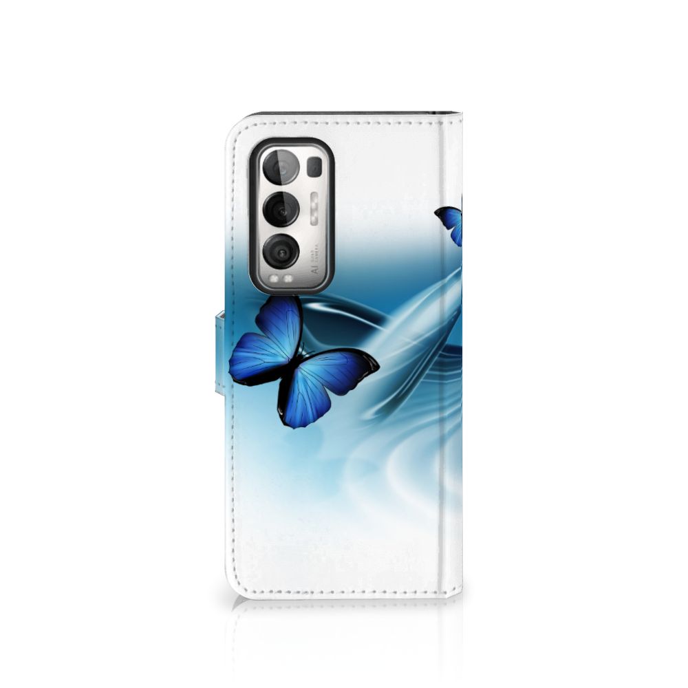 OPPO Find X3 Neo 5G Telefoonhoesje met Pasjes Vlinders