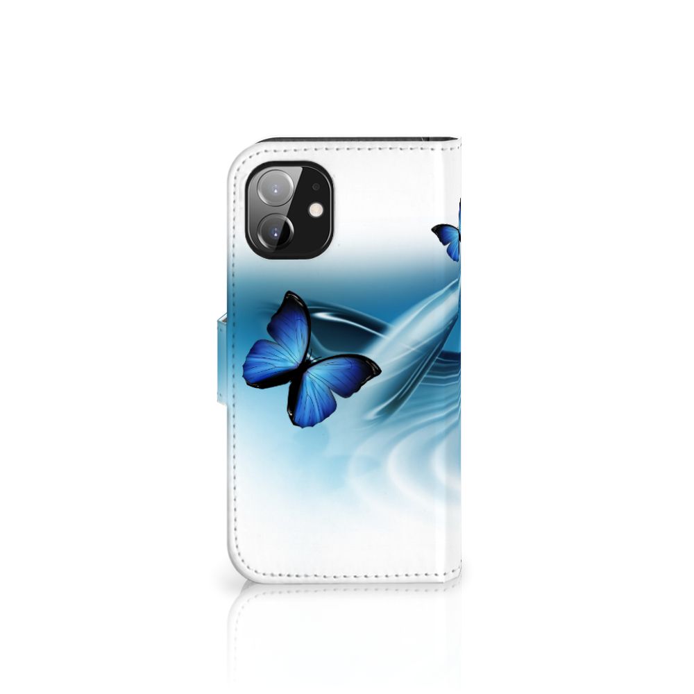 Apple iPhone 12 Mini Telefoonhoesje met Pasjes Vlinders