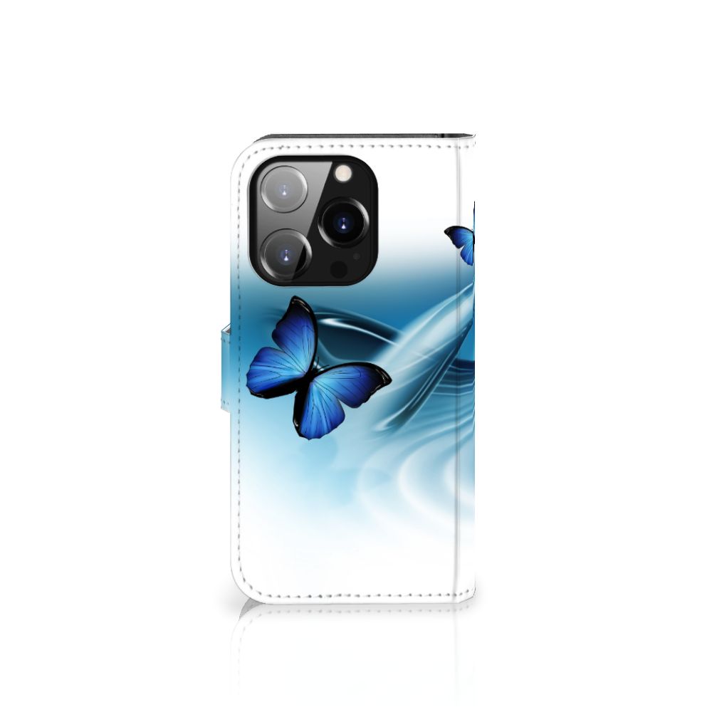 iPhone 14 Pro Telefoonhoesje met Pasjes Vlinders