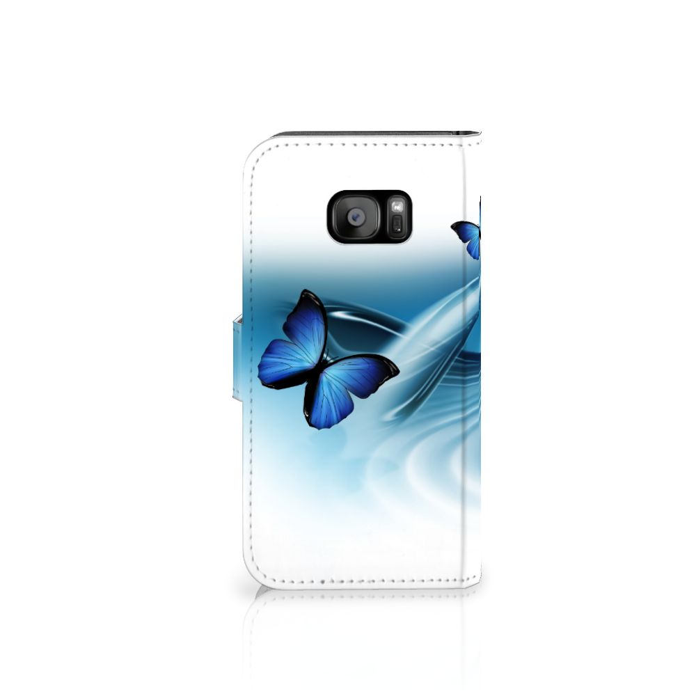 Samsung Galaxy S7 Edge Telefoonhoesje met Pasjes Vlinders