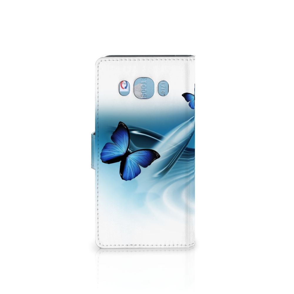 Samsung Galaxy J5 2016 Telefoonhoesje met Pasjes Vlinders