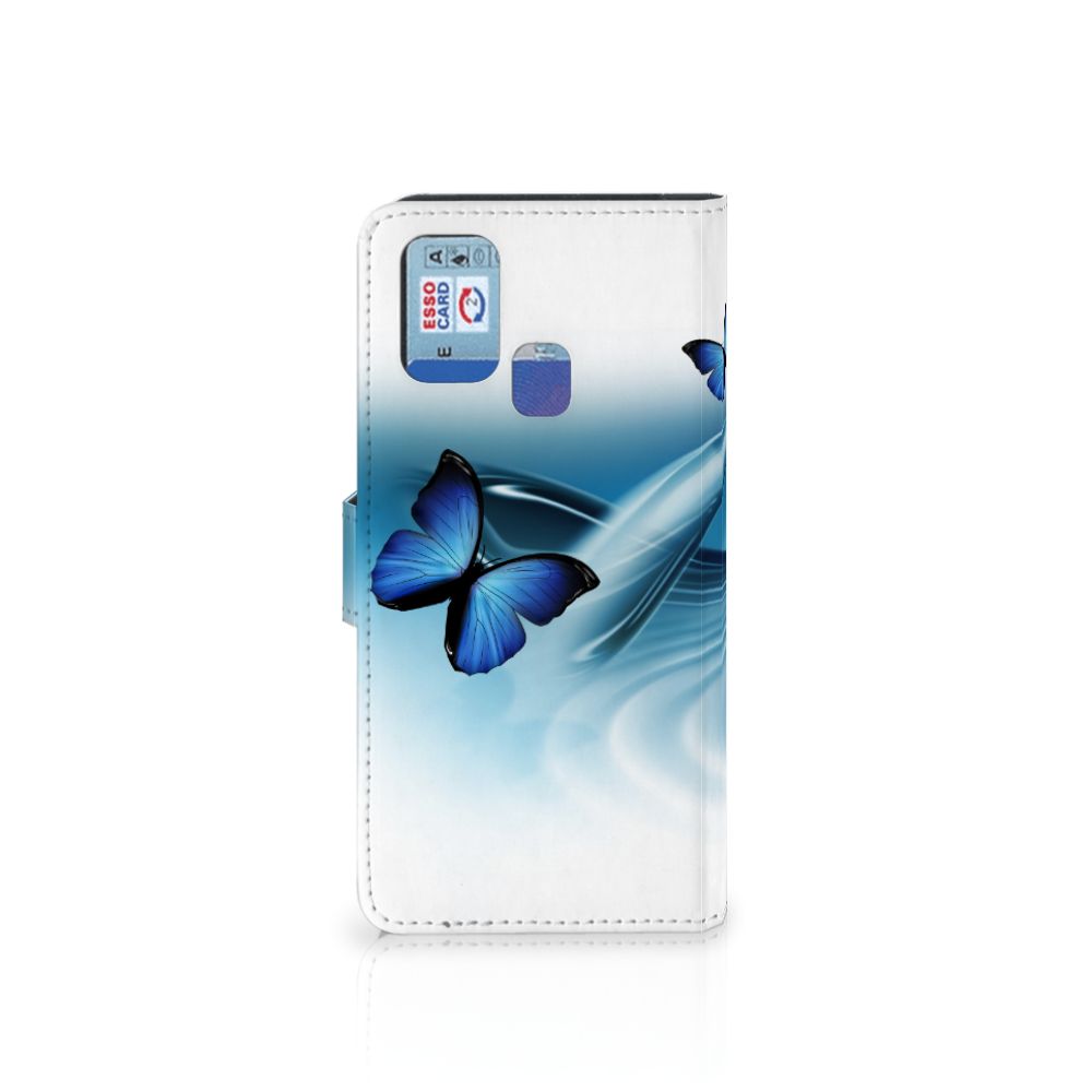 Samsung Galaxy M31 Telefoonhoesje met Pasjes Vlinders