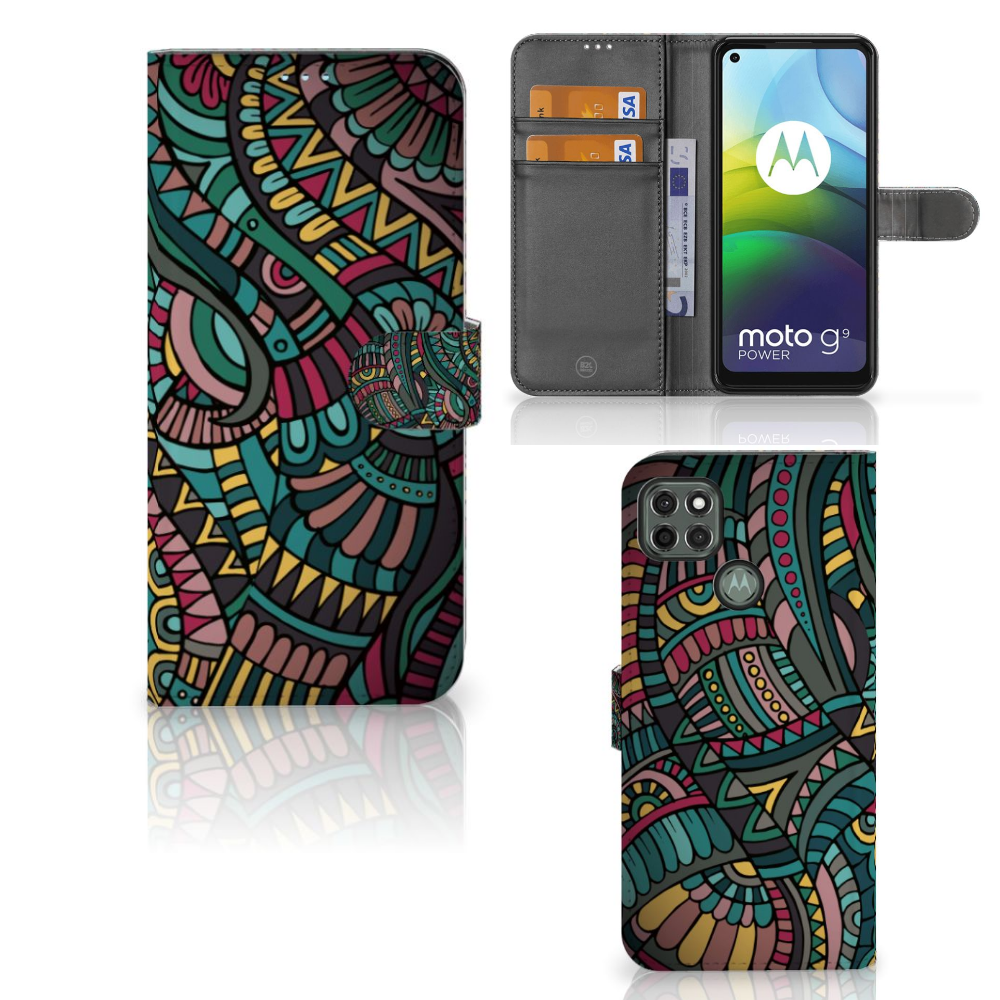 Motorola Moto G9 Power Telefoon Hoesje Aztec