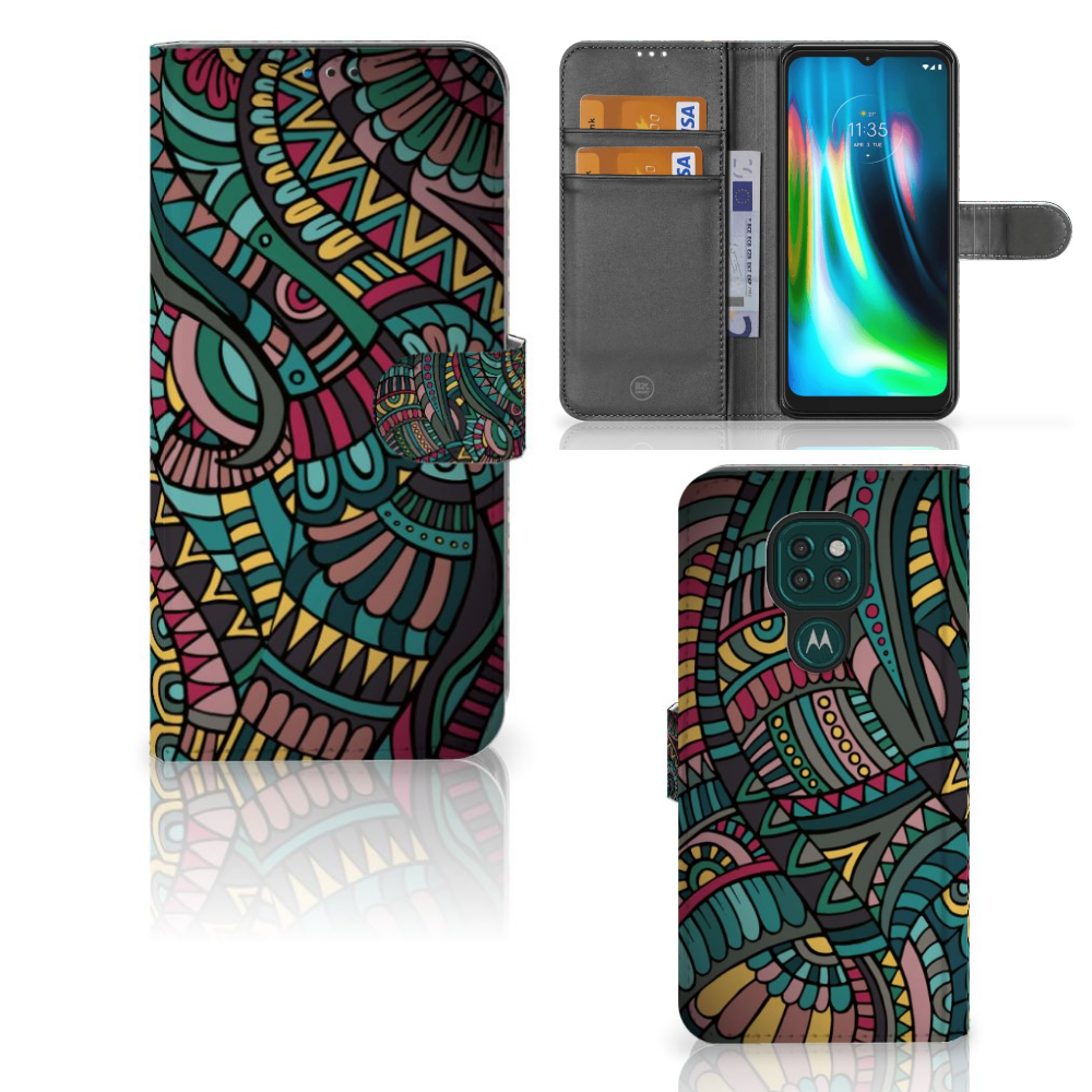Motorola Moto G9 Play | E7 Plus Telefoon Hoesje Aztec