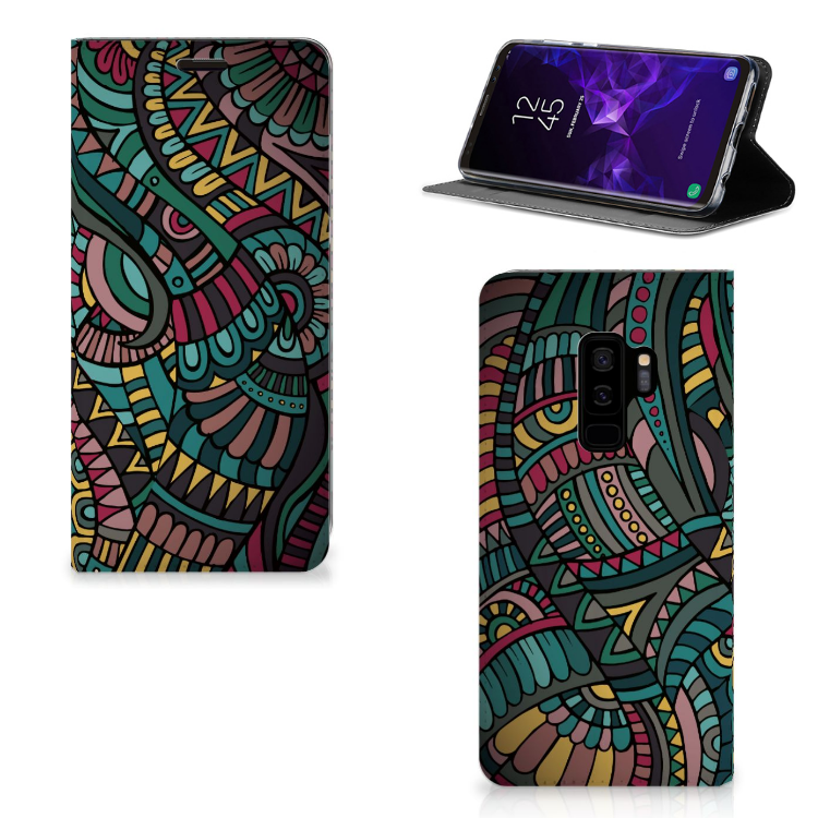 Samsung Galaxy S9 Plus Standcase Hoesje Design Aztec