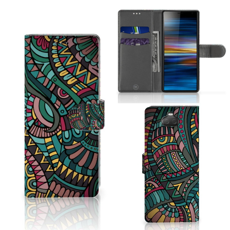 Sony Xperia 10 Telefoon Hoesje Aztec