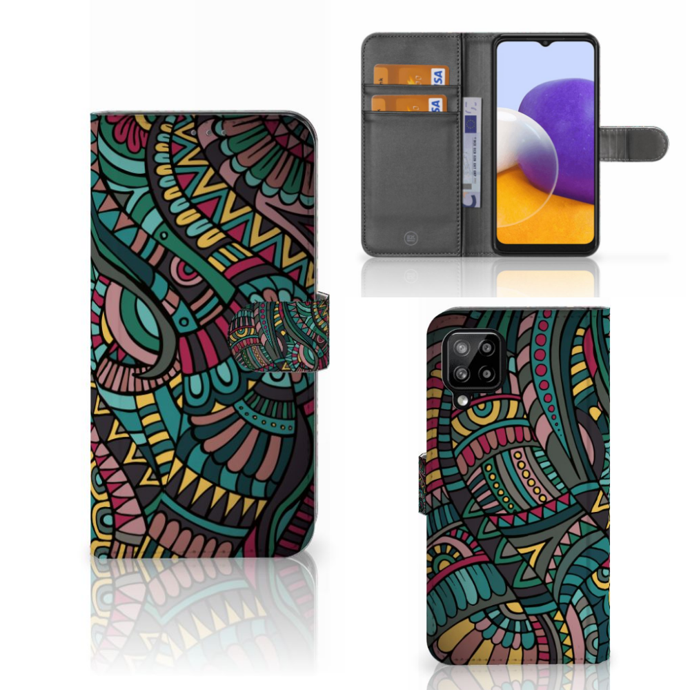 Samsung Galaxy A22 4G | M22 Telefoon Hoesje Aztec