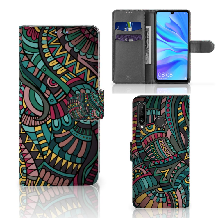 Huawei P30 Lite (2020) Telefoon Hoesje Aztec
