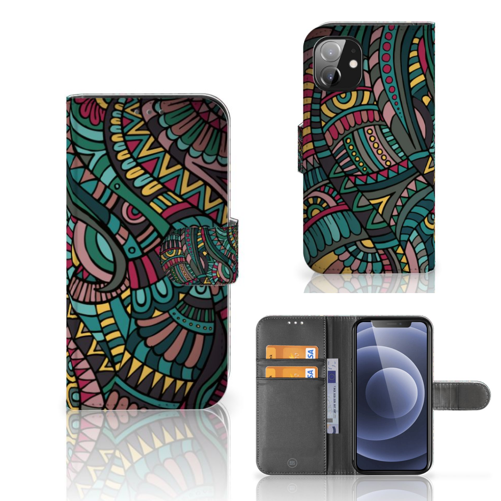 Apple iPhone 12 Mini Telefoon Hoesje Aztec