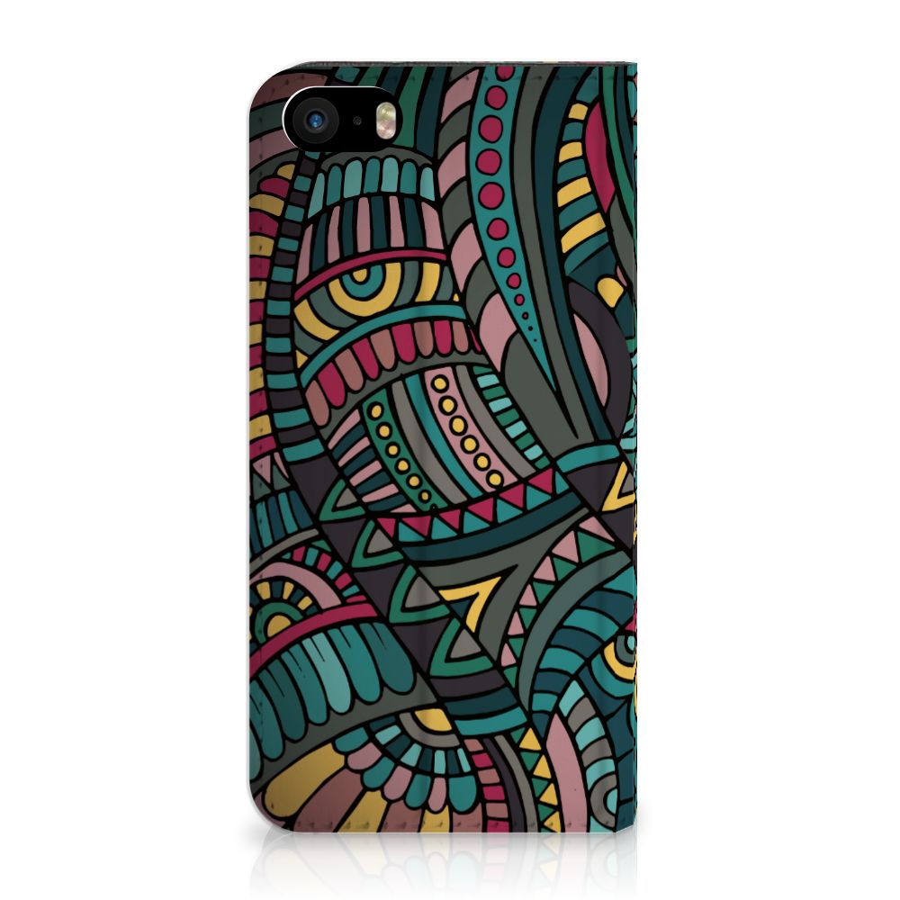 iPhone SE|5S|5 Hoesje met Magneet Aztec
