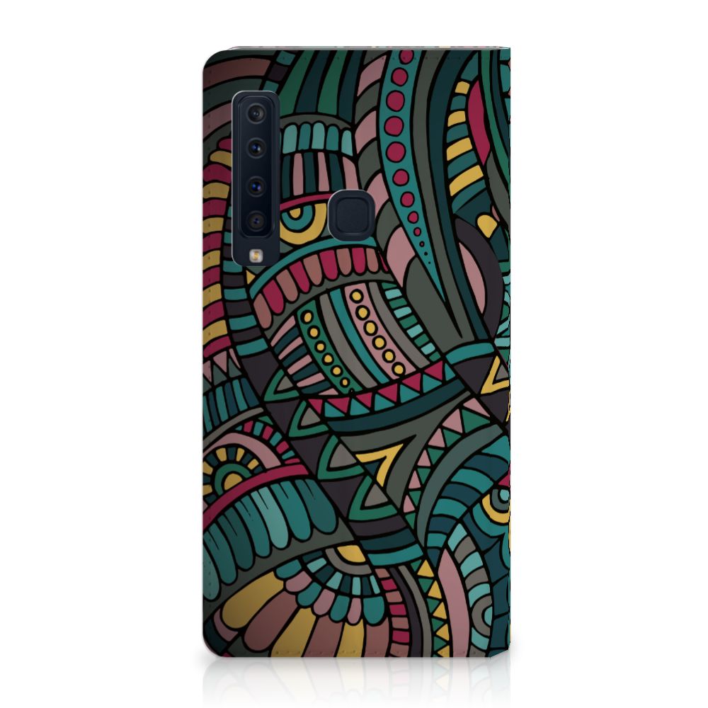 Samsung Galaxy A9 (2018) Hoesje met Magneet Aztec