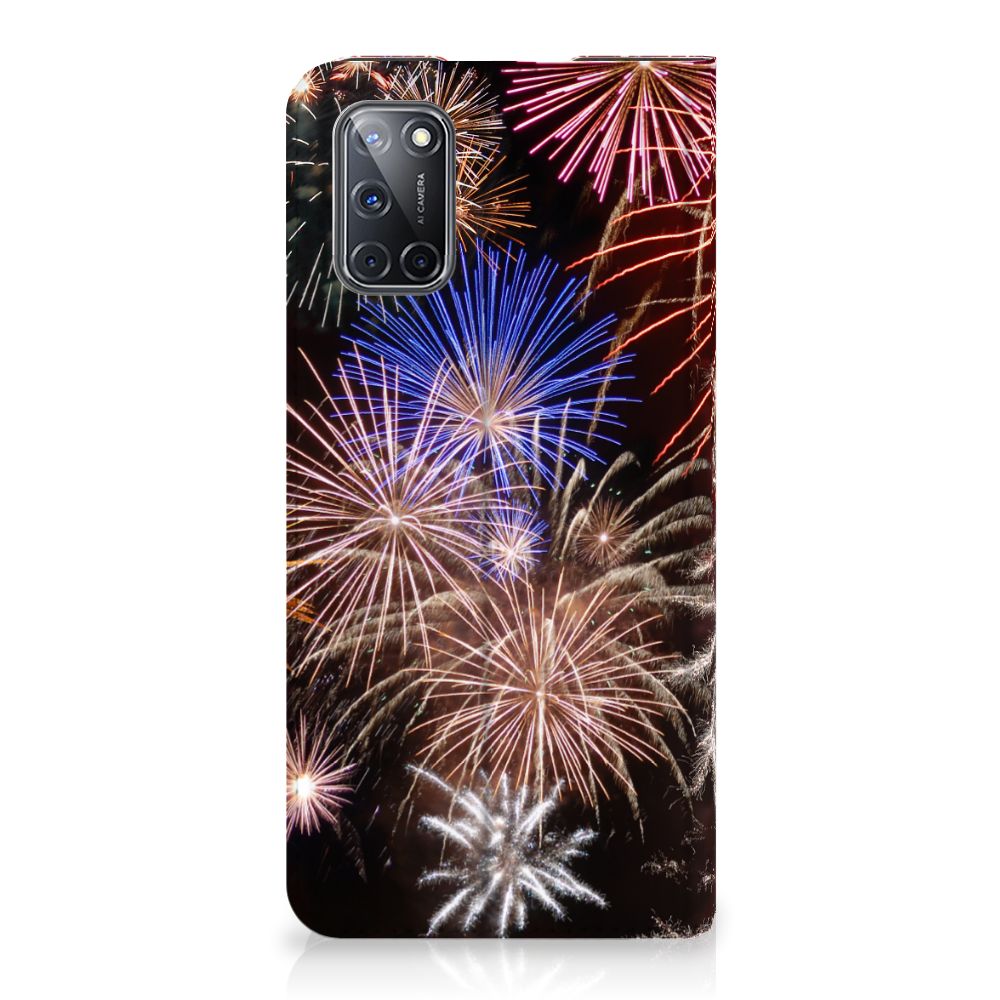OPPO A52 | A72 Hippe Standcase Vuurwerk