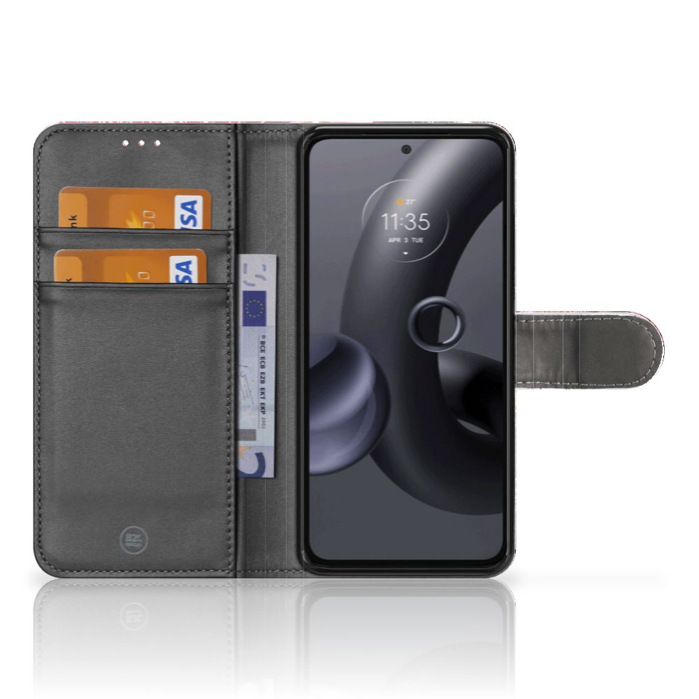 Motorola Edge 30 Neo Wallet Case met Pasjes Vuurwerk