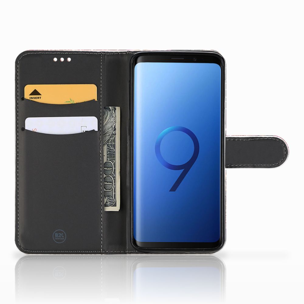Samsung Galaxy S9 Plus Wallet Case met Pasjes Vuurwerk