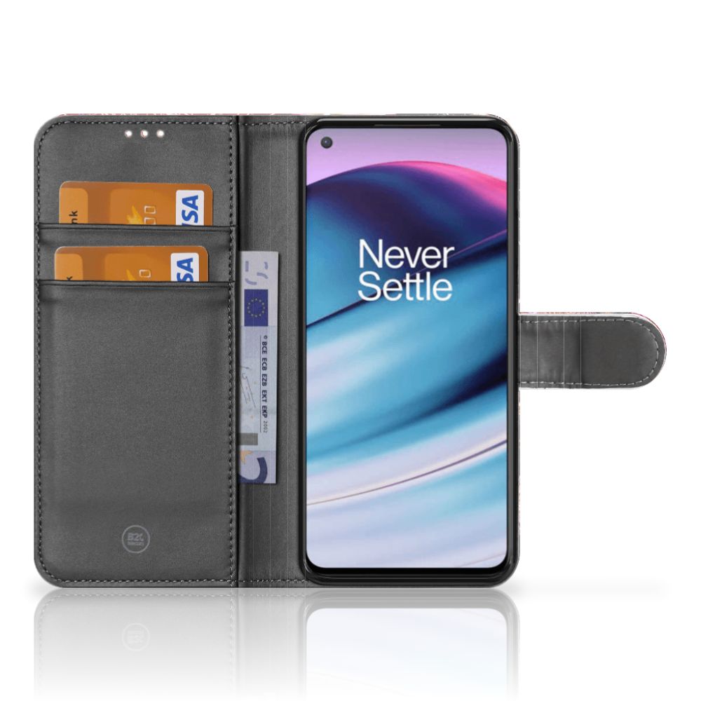 OnePlus Nord CE 5G Wallet Case met Pasjes Vuurwerk