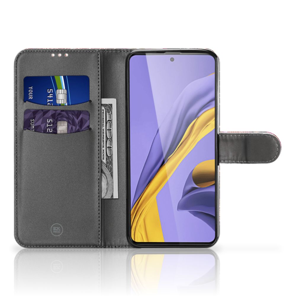 Samsung Galaxy A51 Wallet Case met Pasjes Vuurwerk