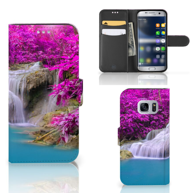 Samsung Galaxy S7 Uniek Boekhoesje Waterval