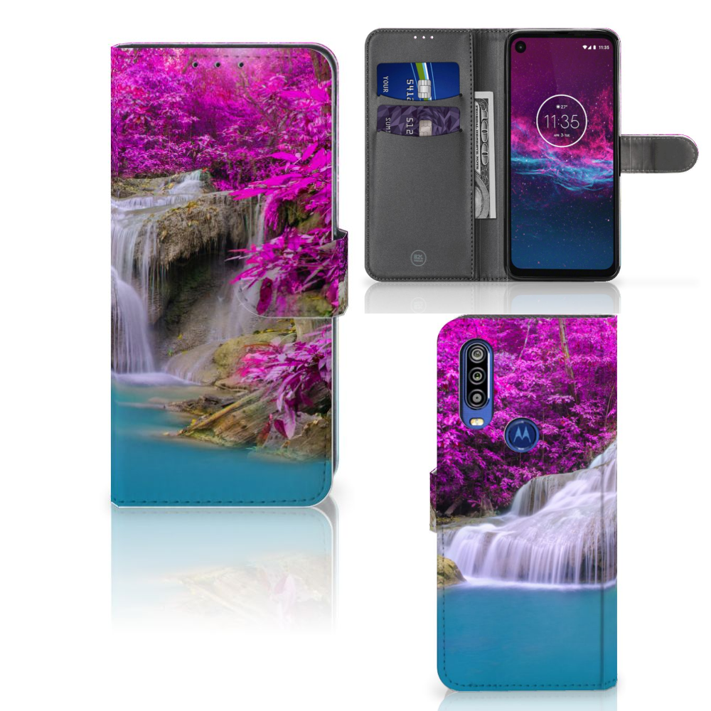 Motorola One Action Flip Cover Waterval