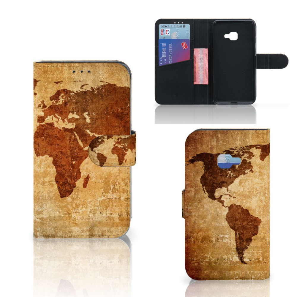 Uniek Hoesje Wereldkaart voor de Samsung Galaxy Xcover 4