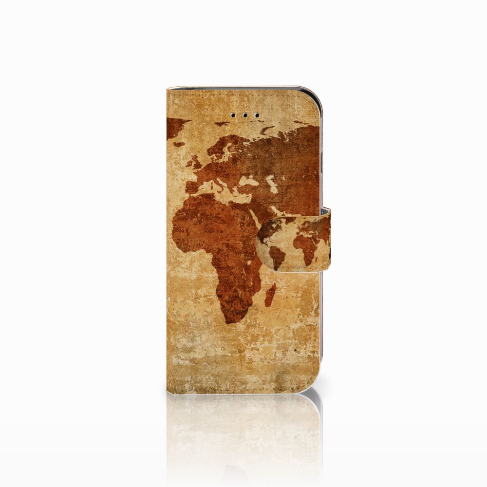 Egomania fort zuigen Apple iPhone 6 | 6s Flip Cover Wereldkaart | B2C Telecom