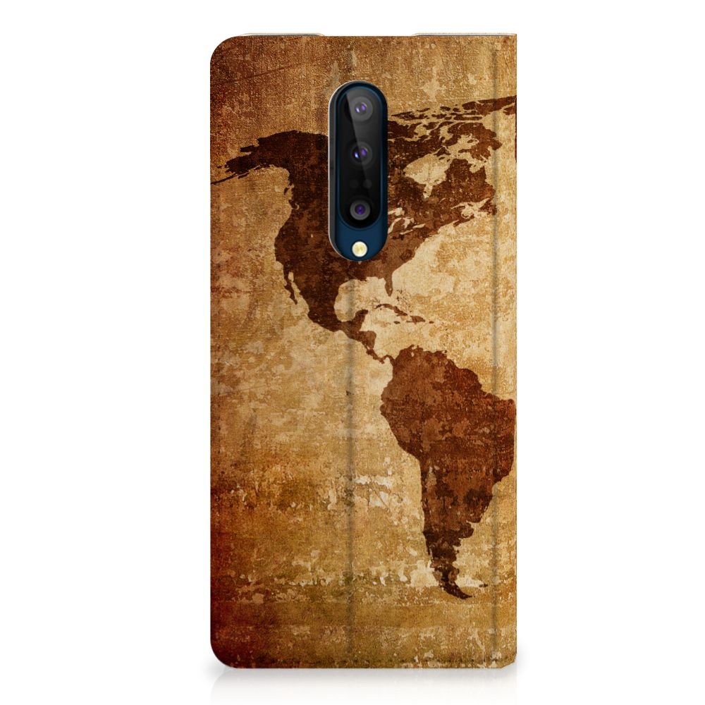 OnePlus 8 Book Cover Wereldkaart