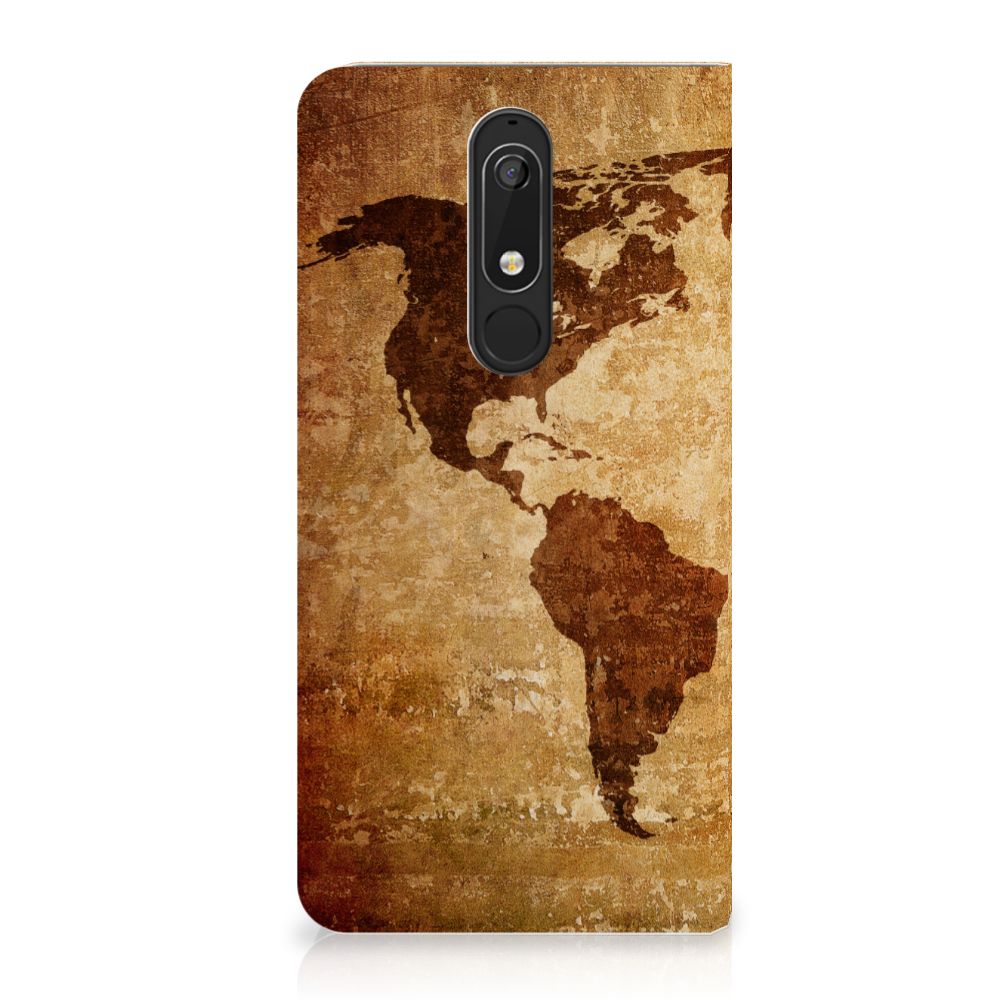 Nokia 5.1 (2018) Book Cover Wereldkaart