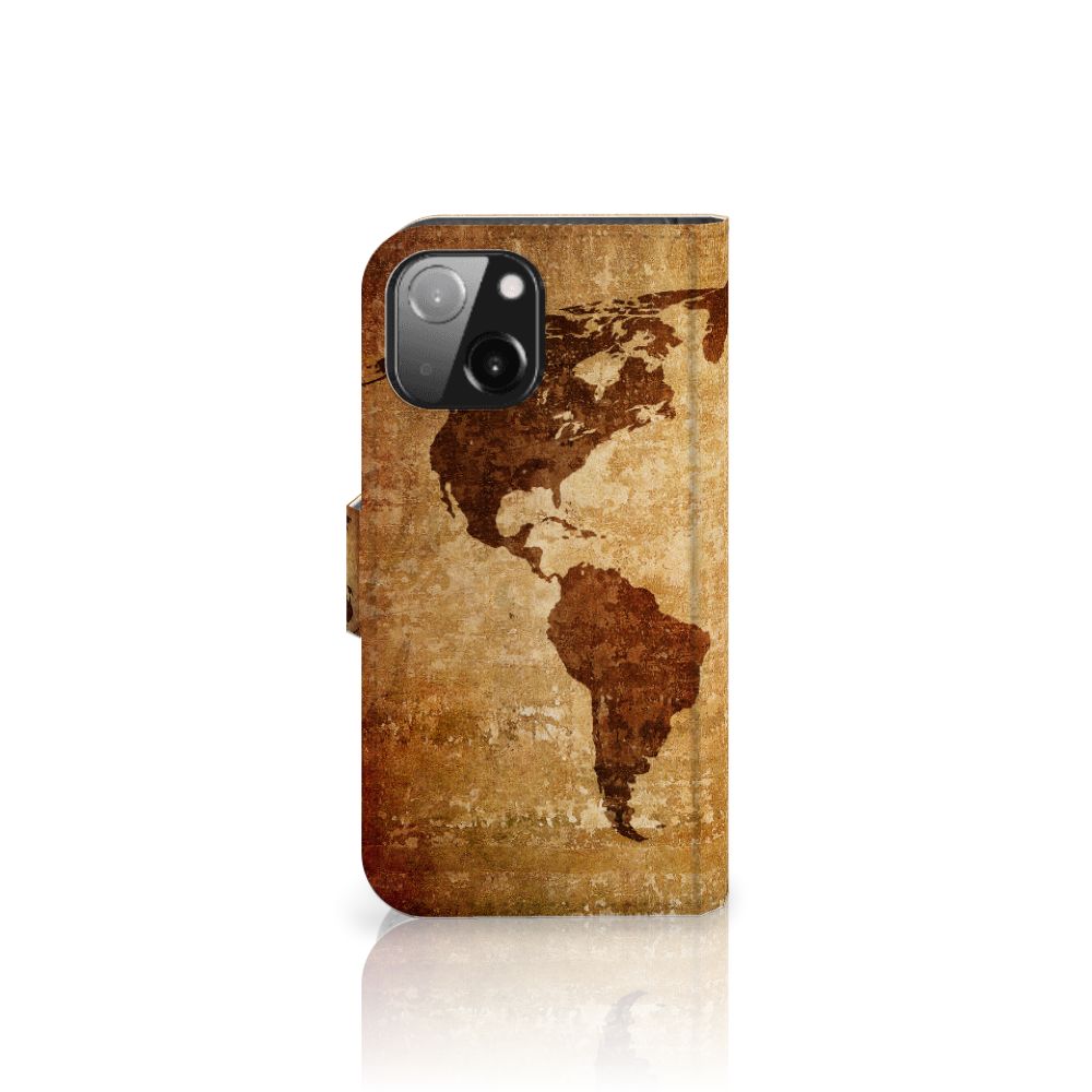 iPhone 13 Mini Flip Cover Wereldkaart