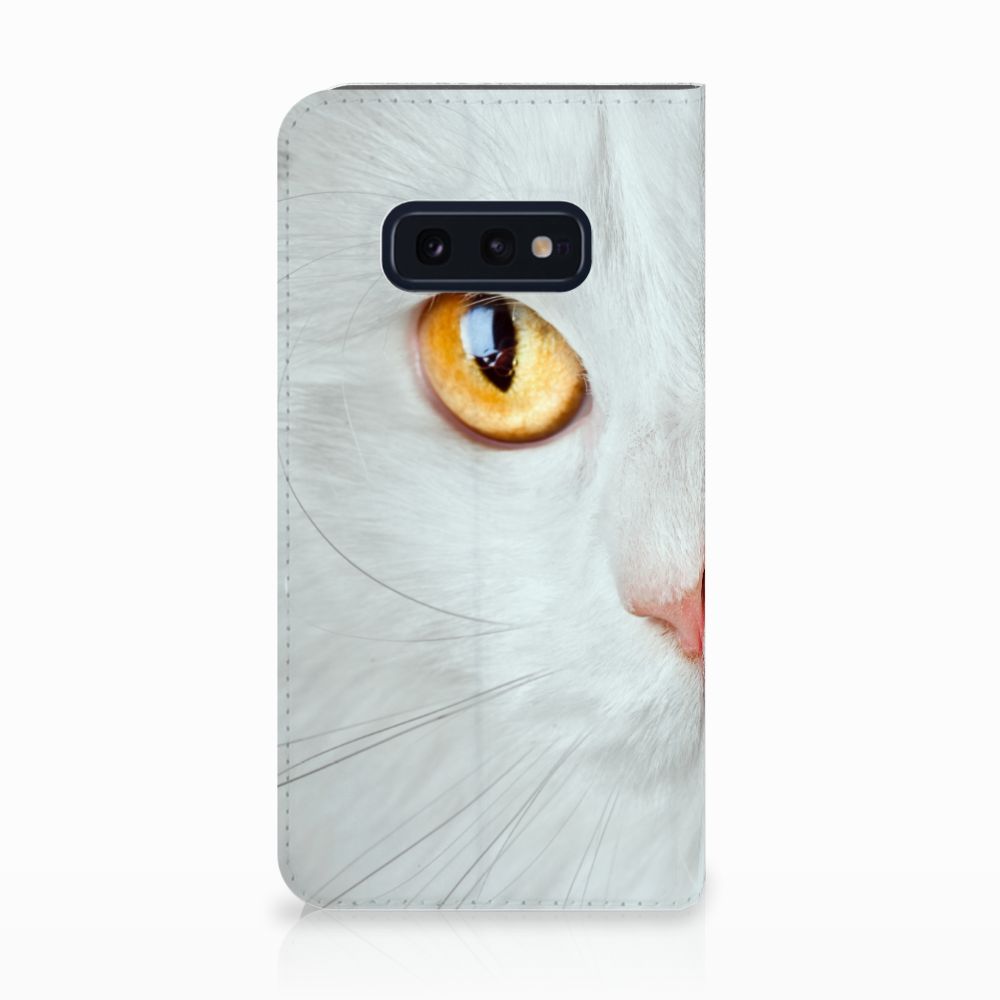 Samsung Galaxy S10e Hoesje maken Witte Kat