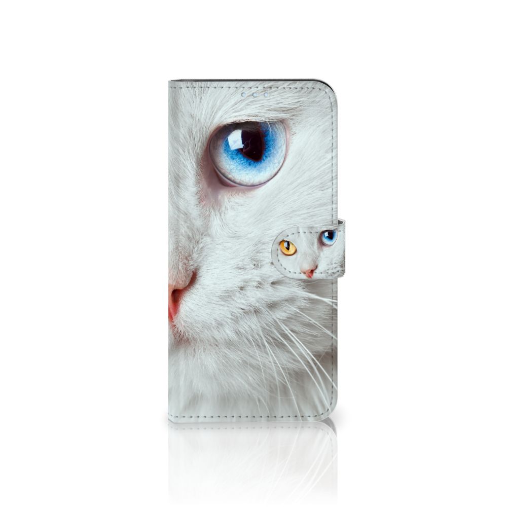 Xiaomi Mi 11 Telefoonhoesje met Pasjes Witte Kat