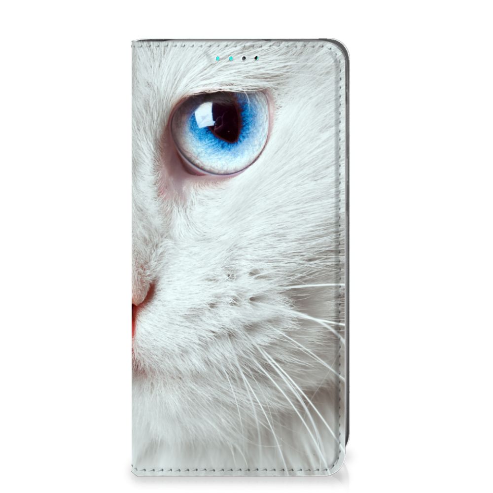 Samsung Galaxy A40 Hoesje maken Witte Kat