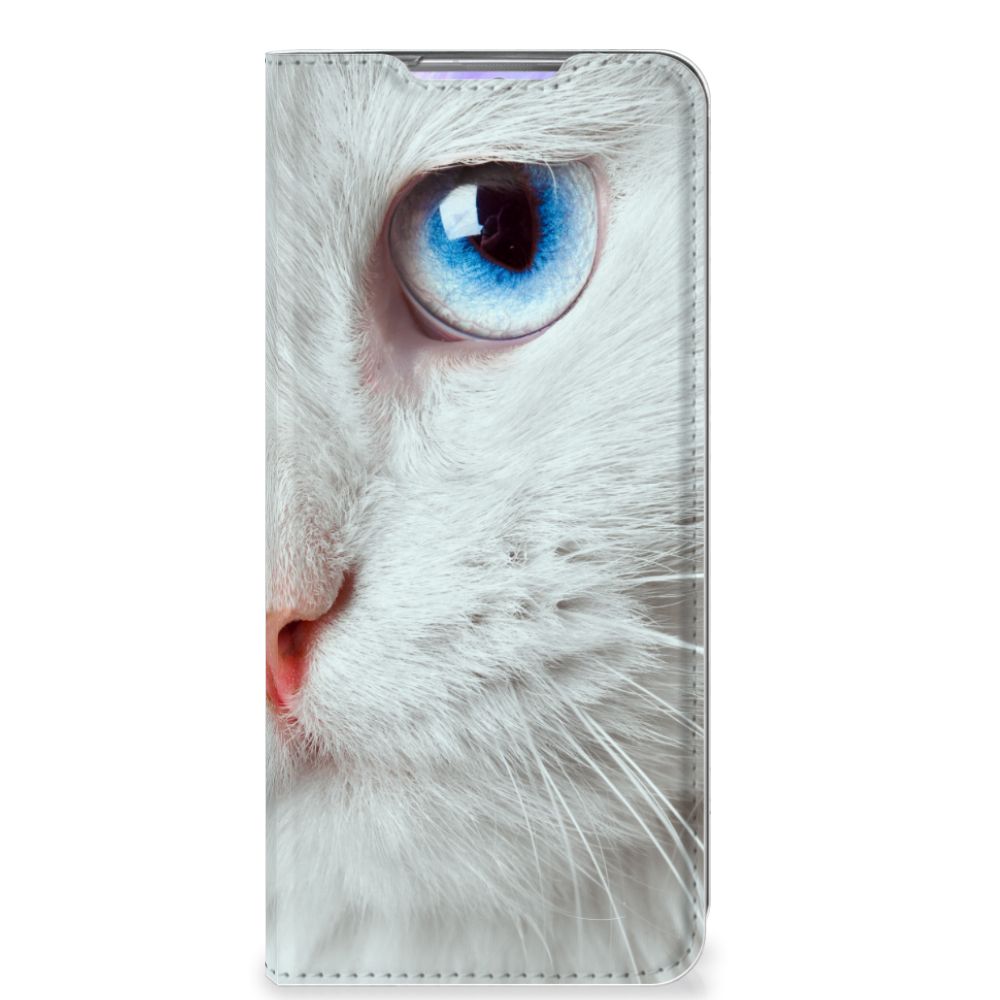 Samsung Galaxy S20 Plus Hoesje maken Witte Kat
