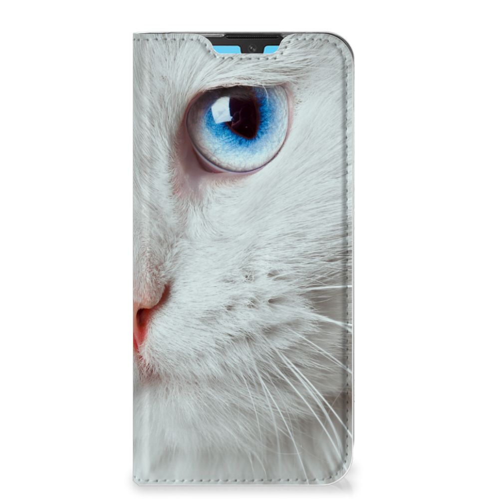 Huawei Y5 (2019) Hoesje maken Witte Kat
