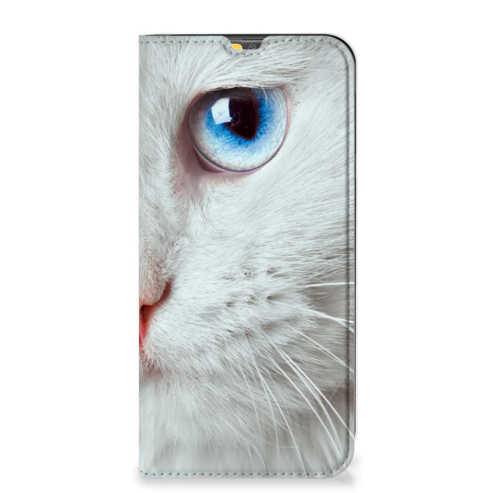 Samsung Galaxy M30s | M21 Hoesje maken Witte Kat