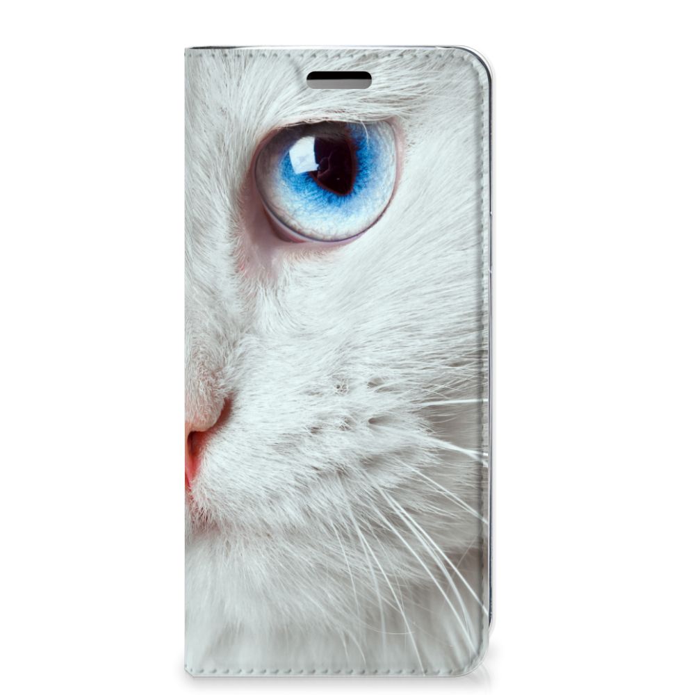 Samsung Galaxy S9 Hoesje maken Witte Kat