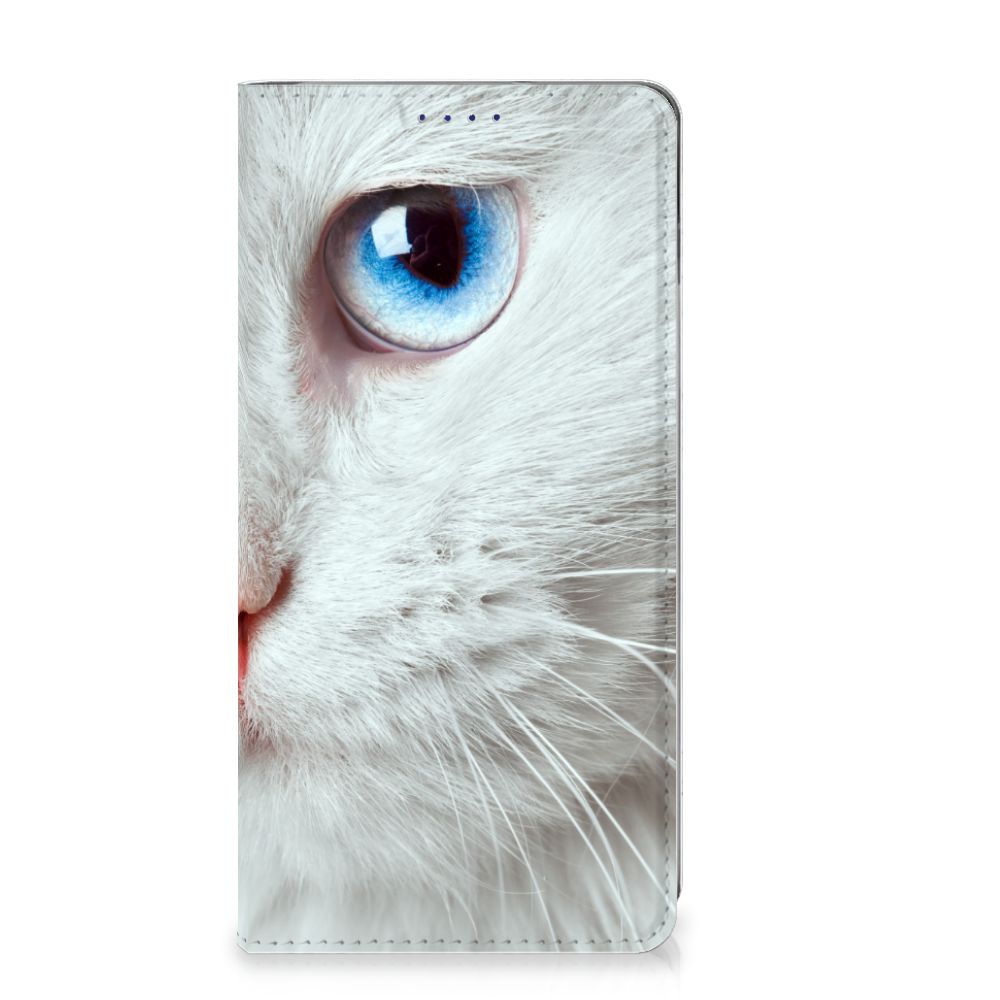 Samsung Galaxy S10 Hoesje maken Witte Kat