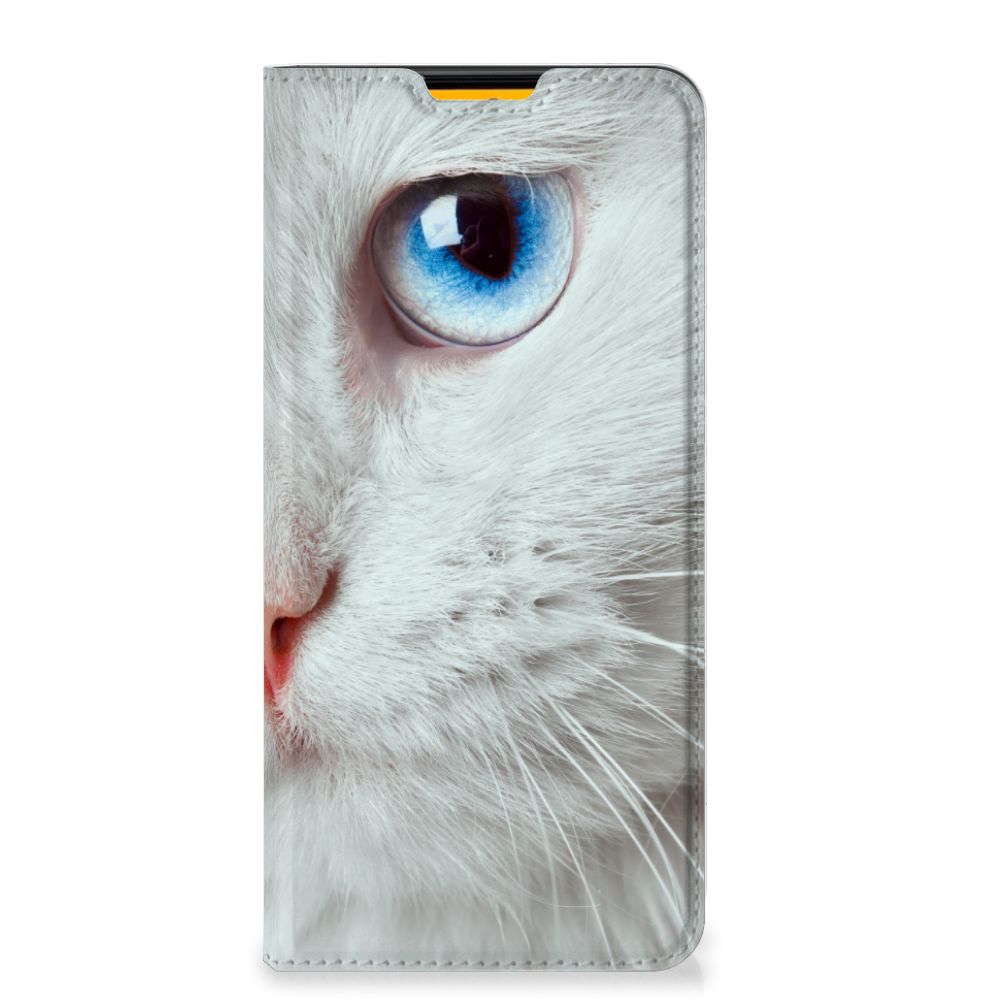 Samsung Galaxy M52 Hoesje maken Witte Kat