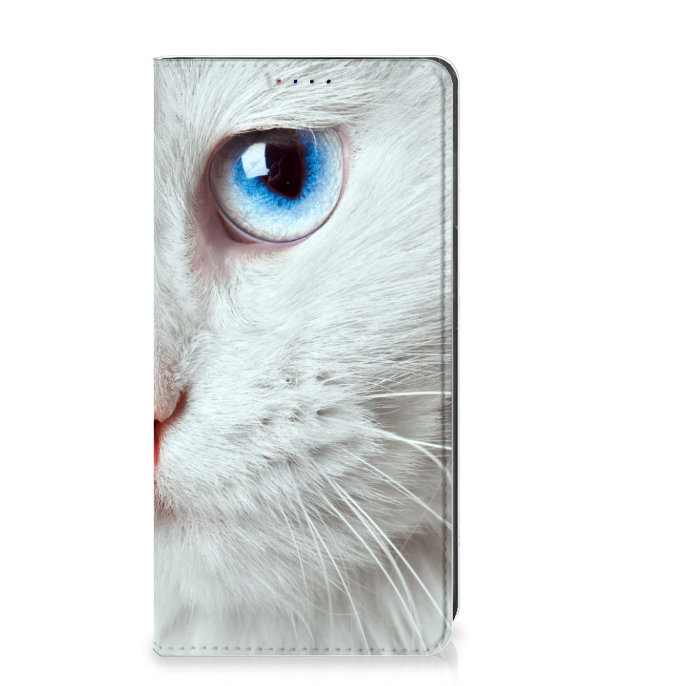 Samsung Galaxy A10 Hoesje maken Witte Kat