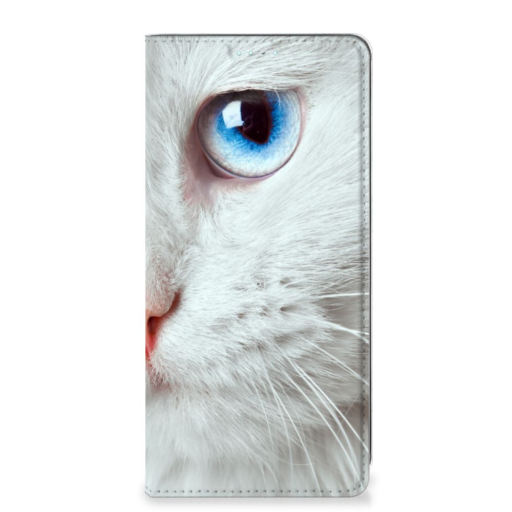 Samsung Galaxy A71 Hoesje maken Witte Kat