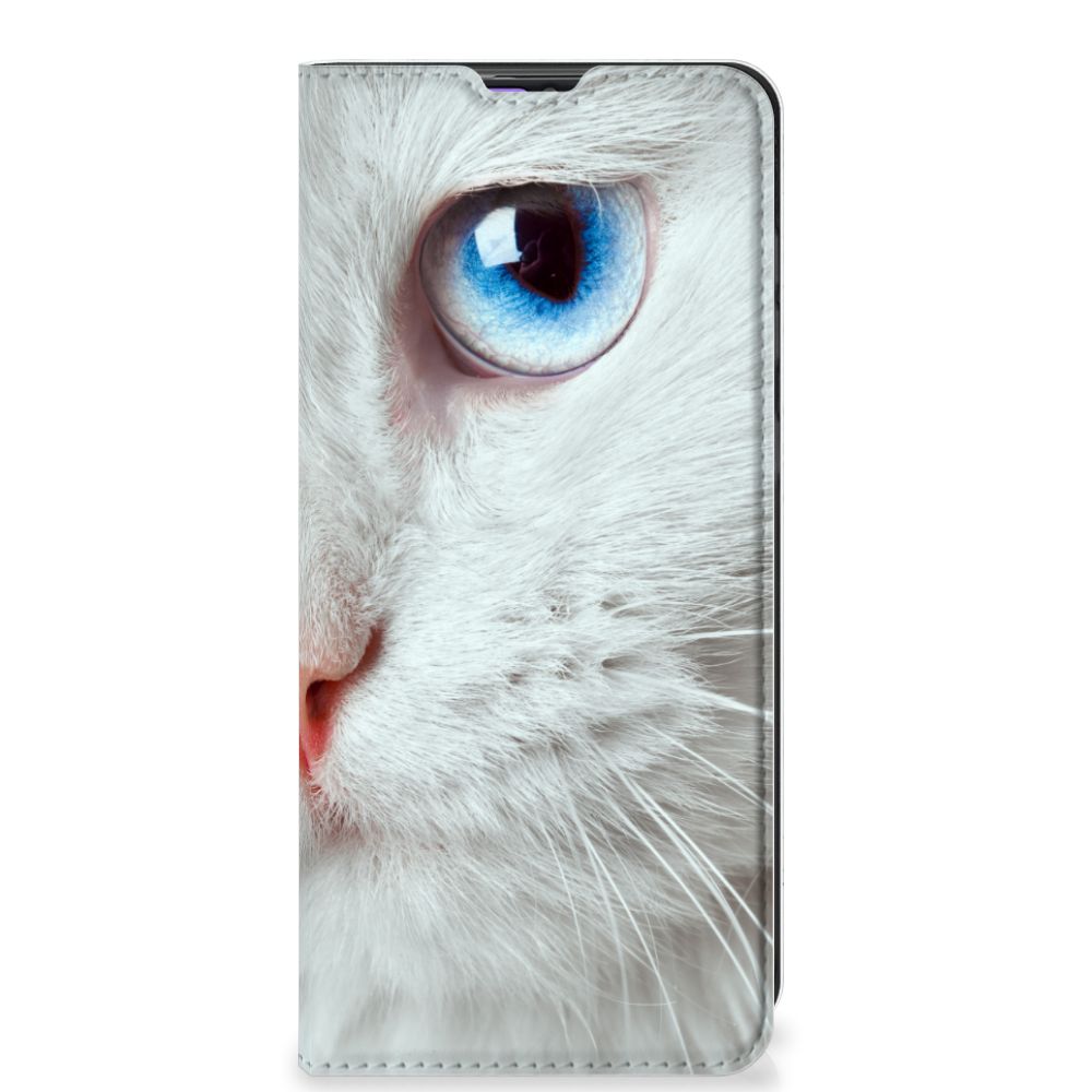 Samsung Galaxy A31 Hoesje maken Witte Kat